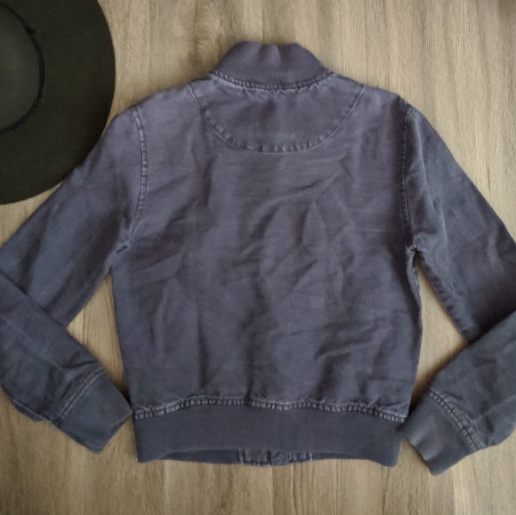 Wilfred Free Vintage Wash Blue Bomber Jacket XXS - Picture 2 of 7